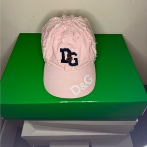 D&G  Light Pink Frayed Cap